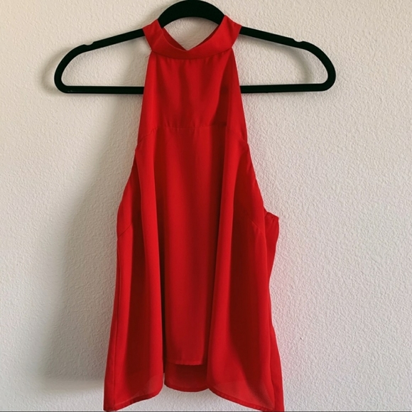 Charlotte Russe Tops - Red halter top